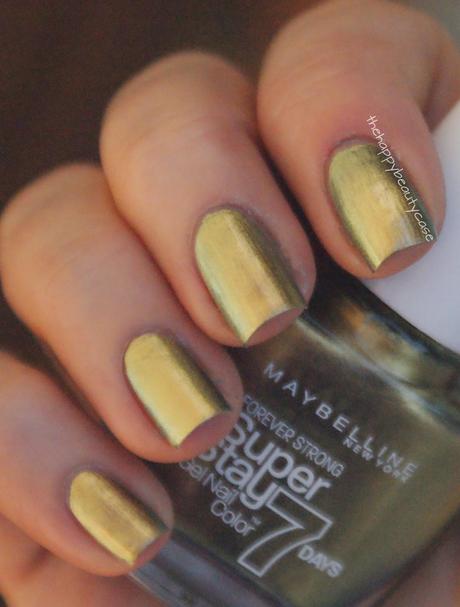 [NOTD] Maybelline Forever Strong Super Stay 7 Days #861 Gold Emeralds