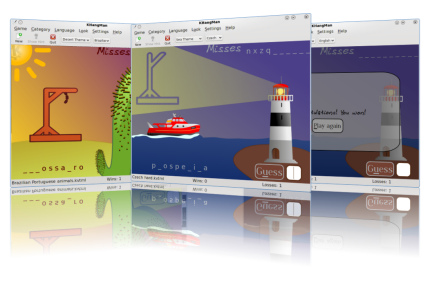 Guida a KHangMan il classico gioco dell'impiccato per bambini, adattato a KDE.