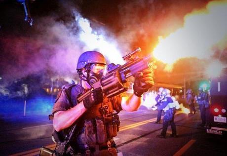 police in Ferguson