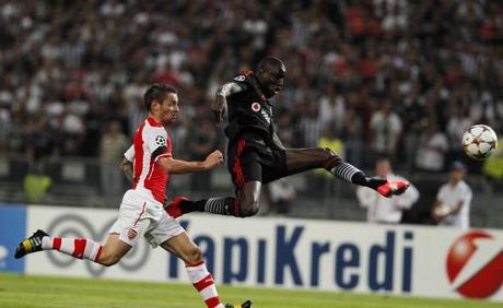 UEFA Champions League play-off first leg match Besiktas v Arsenal