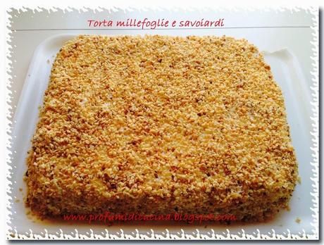 Torta millefoglie e savoiardi