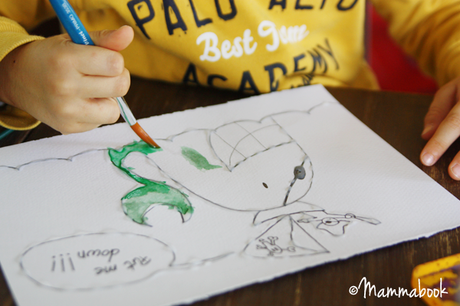 Attività artistiche per bambini: il trucco per dipingere con gli acquarelli – How to easy watercolor paint for small kids