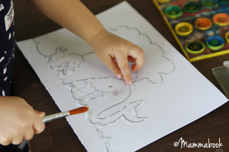 Attività artistiche per bambini: il trucco per dipingere con gli acquarelli – How to easy watercolor paint for small kids