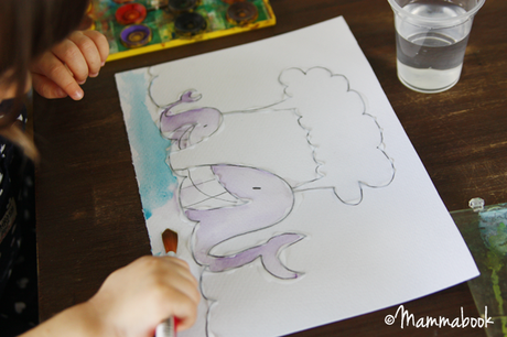 Attività artistiche per bambini: il trucco per dipingere con gli acquarelli – How to easy watercolor paint for small kids