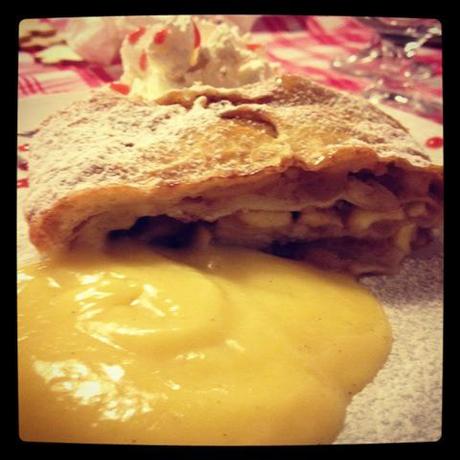 strudel di mele con crema