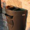 Perché non c’è la raccolta differenziata nei cestini del centro storico di Siena ? Cestino a tre scomparti per la raccolta differenziata urbana