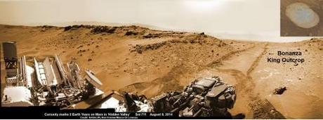 Curiosity sol 711: Bonanza King