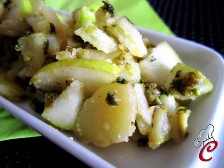 Insalata di pere e patate con pesto di pistacchi: le quattro P di un piatto perfetto