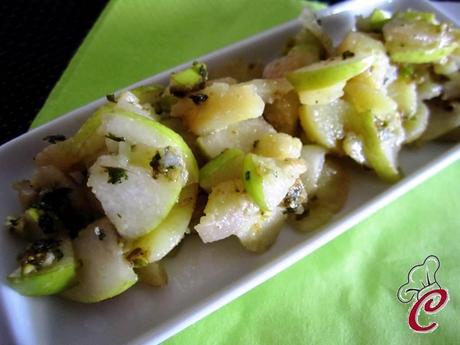 Insalata di pere e patate con pesto di pistacchi: le quattro P di un piatto perfetto