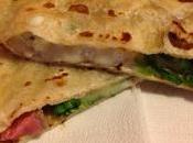 Piadina barbecue tagliata, gorgonzola rucola