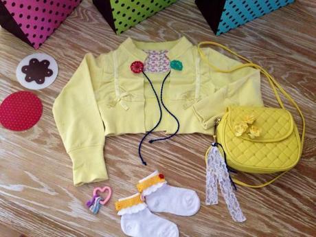 Fai da te: Outfit bimba in giallo refashion outfit giallo bimba refashion