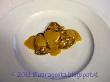 Ravioli al grano arso ripieni di astice con bisque di astice