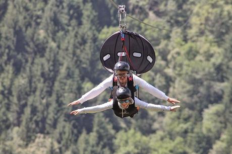 Quella volta che ho volato (sospesa a una fune sopra la Valtellina)