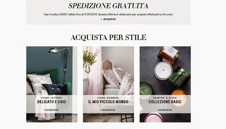 LIFESTYLE / H&M APRE ANCHE LO SHOPONLINE PER LA CASA!