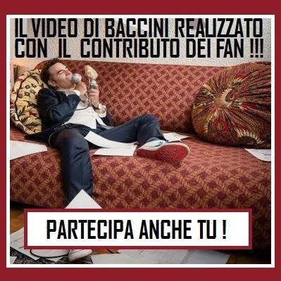 Il video di Francesco Baccini realizzato con il contributo dei fan: partecipa!