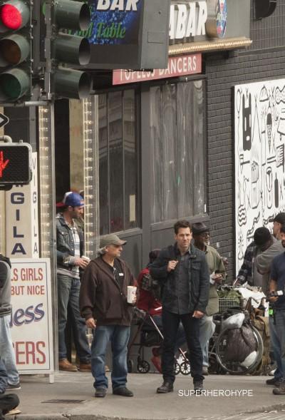 Nuove immagini di Paul Rudd dal set di Ant Man   Peyton Reed Paul Rudd Michael Douglas Evangeline Lilly Corey Stoll Ant Man 