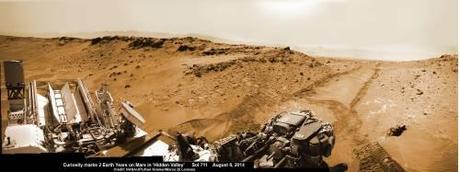 Curiosity sol 711 Hidden Valley