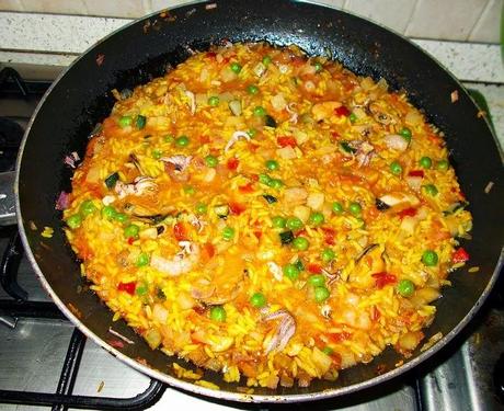 Paella de marisco