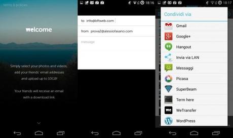 wetransfer 600x355 WeTransfer ora disponibile per Android applicazioni  play store google play store 