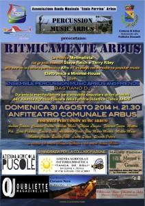 “Ritmicamente Arbus”: concerto di musica minimalista d’avanguardia, 31 agosto 2014, Arbus