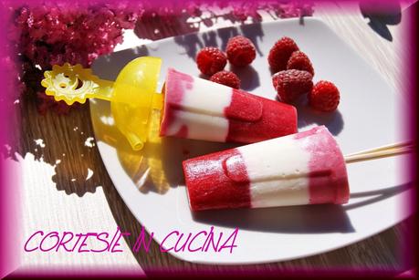 Gelati con Yogurt e Lamponi