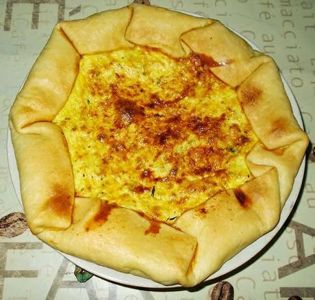 Torta salata con ricotta e zucchine