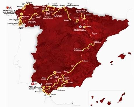 Vuelta a Espana 2014, Ordine di partenza cronosquadre inaugurale
