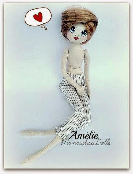 Book Fashion Amèlie  -  di   MONNALISA DOLLS  ( Sabrina Sanseverino)