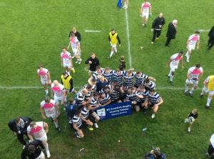 Gli Heriot's festeggiano la conquista della prima BT Charity Shield