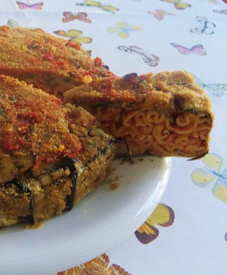 sformato di melanzane e fusilli