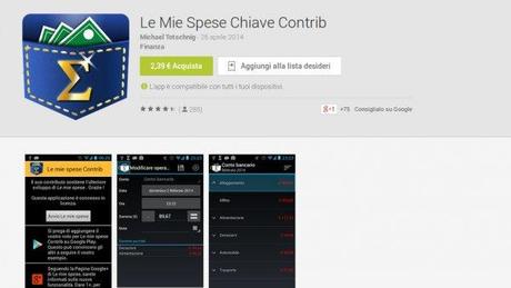 Le Mie Spese Chiave Contrib App Android su Google Play 600x339 Le Mie Spese Contrib gratis su Amazon App Shop solo per oggi applicazioni  App Shop amazon app shop 