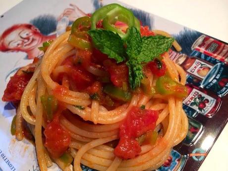 Spaghetti al pomodoro croccanti