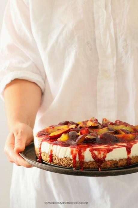 Cheesecake allo yogurt con prugne di Santa Clara