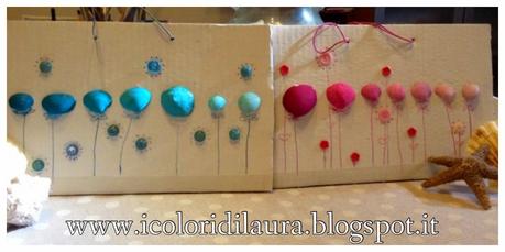 Come realizzare un quadretto floreale con le conchiglie...tutorial