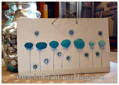 Come realizzare un quadretto floreale con le conchiglie...tutorial