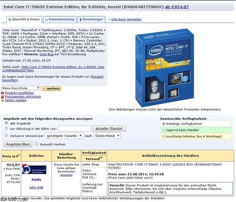 i7-5960X eu shop