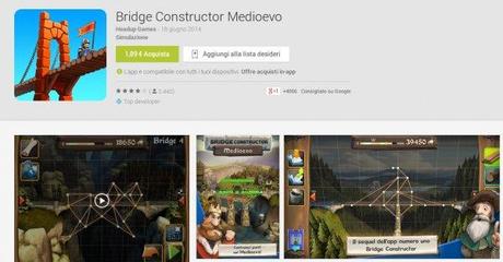 Bridge Constructor Medioevo App Android su Google Play 600x314 Bridge Constructor Medioevo gratis su Amazon App Shop applicazioni  App Shop amazon app shop 