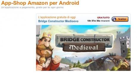 Amazon.it App Shop per Android i migliori giochi e applicazioni per Kindle Fire e dispositivi Android6 600x330 Bridge Constructor Medioevo gratis su Amazon App Shop applicazioni  App Shop amazon app shop 