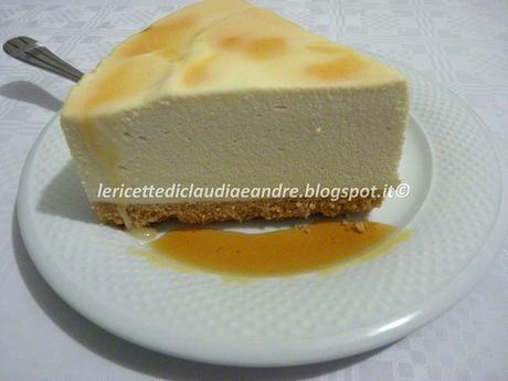 Cheesecake alla salsa di caramello