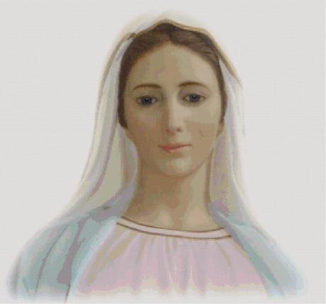 Schemi per il punto croce: Madonna di Medjugorje