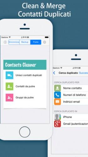 Sincro, Backup, Clean Contatti per iCloud, Google+ Gratis