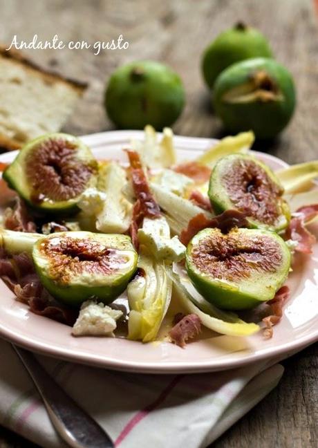 Sei mai stato a Montalcino? Insalata di cuori di indivia, fichi e Notti Bianche