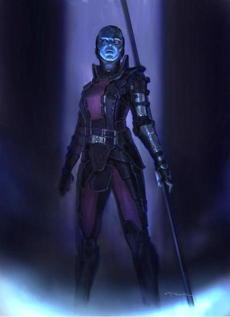 Guardiani della Galassia: concept art di Gamora e Nebula   