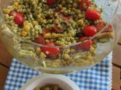 insalata farro pomodori, feta, ceci Cicireale pesto alla siciliana