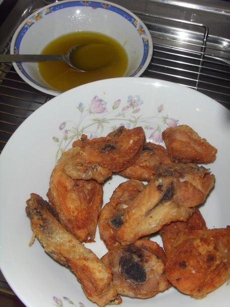 POLLO FRITTO, CON GLASSA AGRODOLCE AL LIMONE