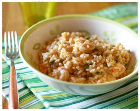 Risotto gamberi e zucchine5