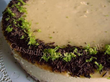 Lime and chocolate cheesecake Lime and chocolate cheesecake