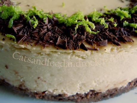 Lime and chocolate cheesecake Lime and chocolate cheesecake