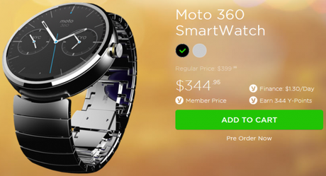 moto 360 yatango 600x326 Moto 360 appare in uno store australiano: prevendita a 250€ accessori  smartwatch motorola Moto 360 