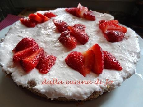 Cheese cake alla ricotta e fragole